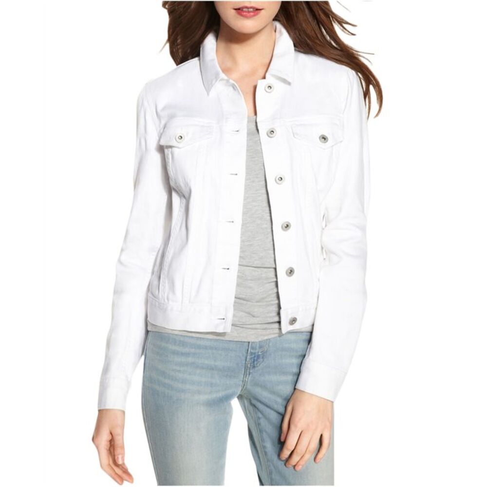 Vince Camuto Womens Long Sleeve Down Jacket, White, S, DM
